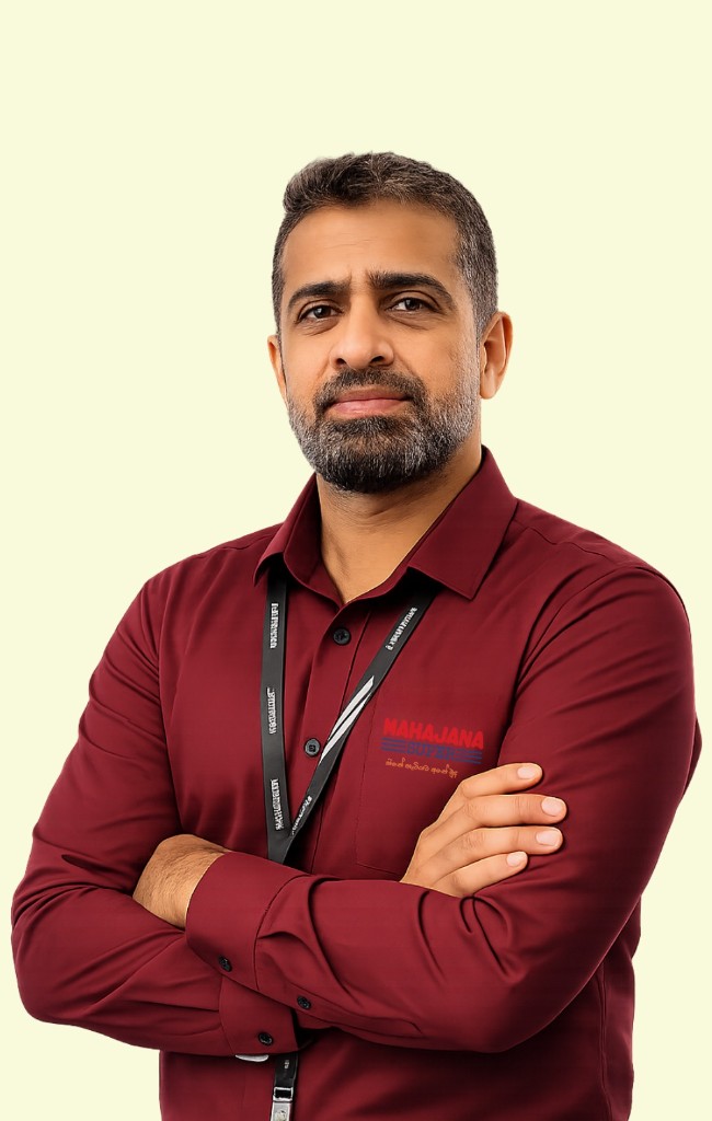 Mr. Ifthikar, Retail Supervisor at Mahajana Super